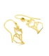 Boucles d'oreilles Renard Origami en argent 925 doré à l'or fin - Les