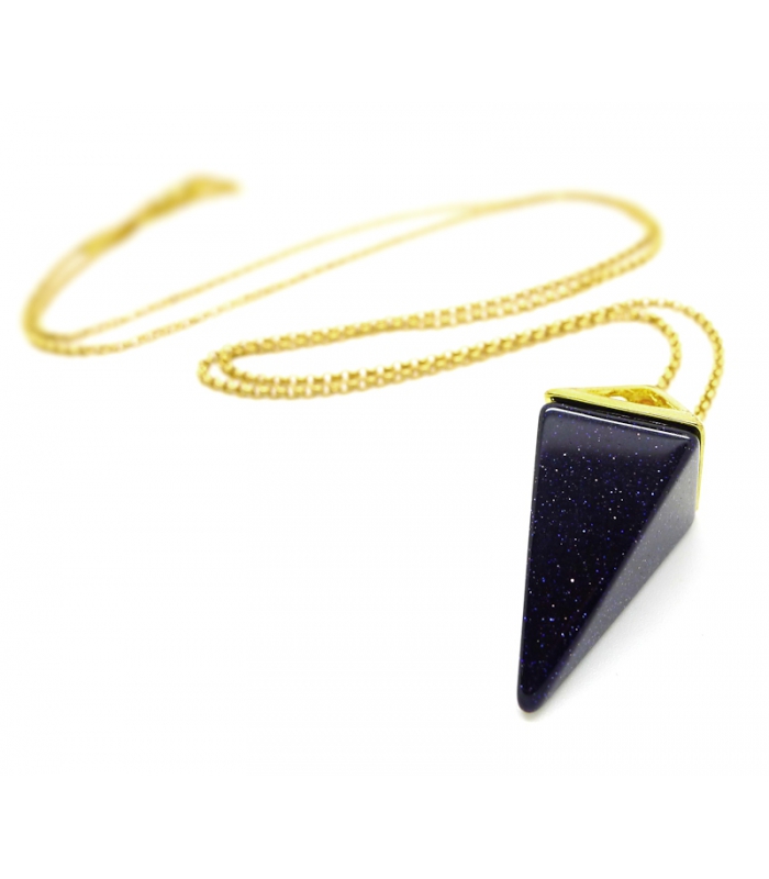 Sautoir Blue Goldstone - Les Bijoux Acidules