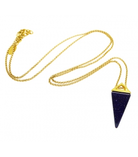 Sautoir Blue Goldstone - Les Bijoux Acidules Sautoir Blue Goldstone - Les Bijoux Acidules