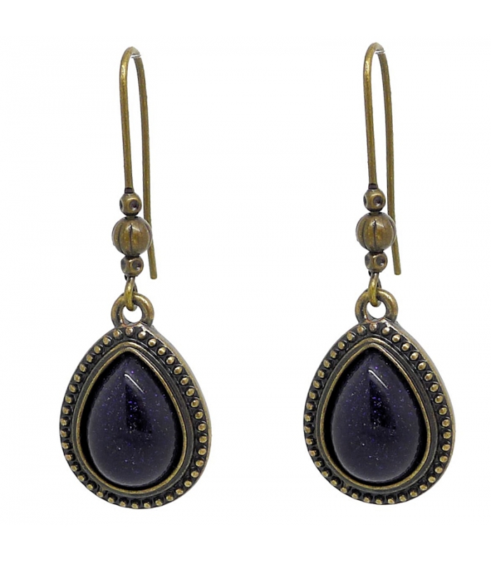 Blue Goldstone earrings
