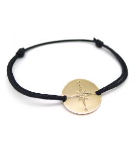 Gold plated Compass bracelet
