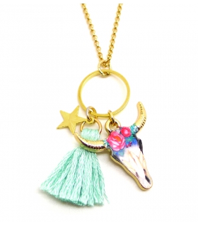 copy of Gold plated Half Moon necklace - High quality