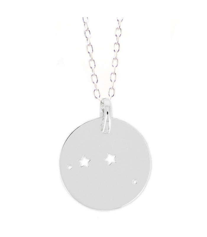 Collier Constellation du Bélier en argent 925 - Bijoux créateur zodiaque