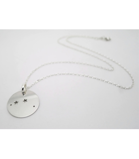 Collier Constellation du Bélier en argent 925 - Bijoux créateur zodiaque