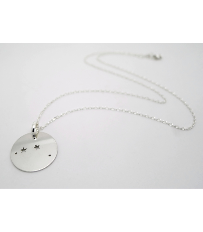 Collier Constellation du Bélier en argent 925 - Bijoux créateur zodiaque