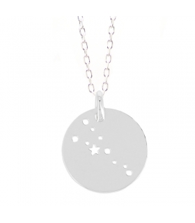 Collier Constellation du Taureau en argent 925 - Bijoux créateur zodiaque