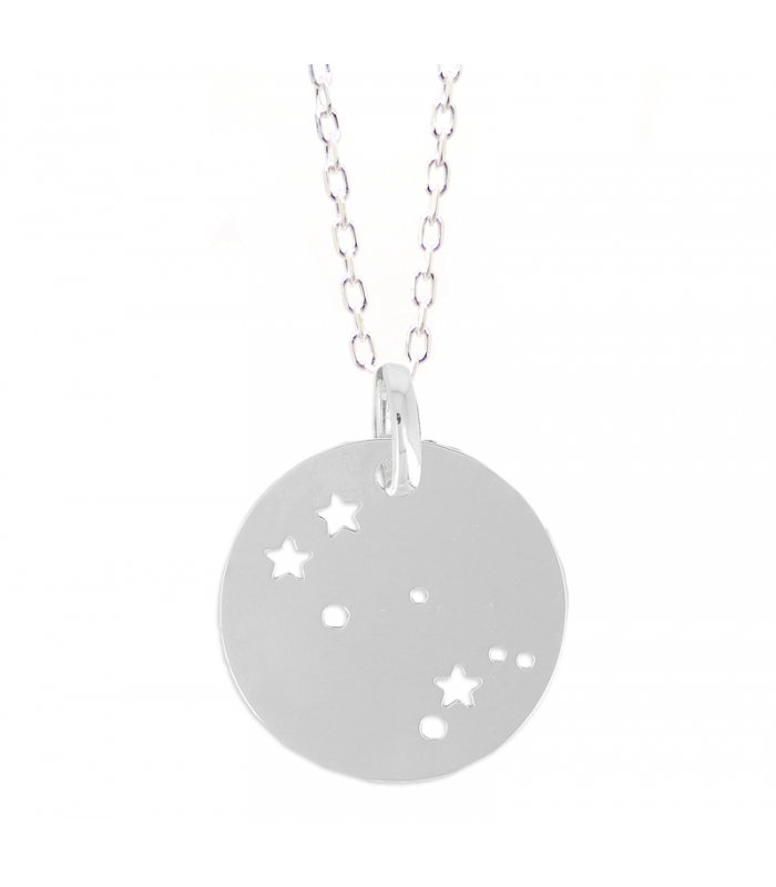 Collier Constellation des Gémeaux en argent 925 - Bijoux créateur zodiaque