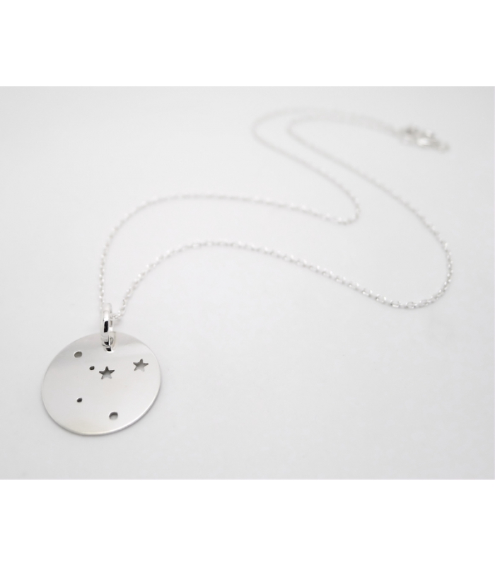 Collier Constellation du Cancer en argent 925 - Bijoux créateur zodiaque