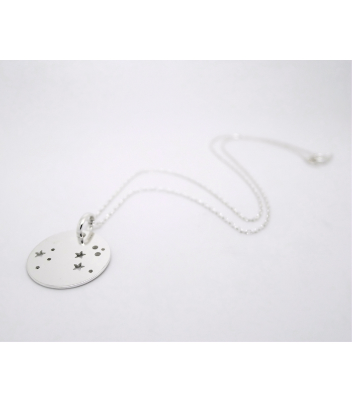 Collier Constellation du Lion en argent 925 - Bijoux créateur zodiaque