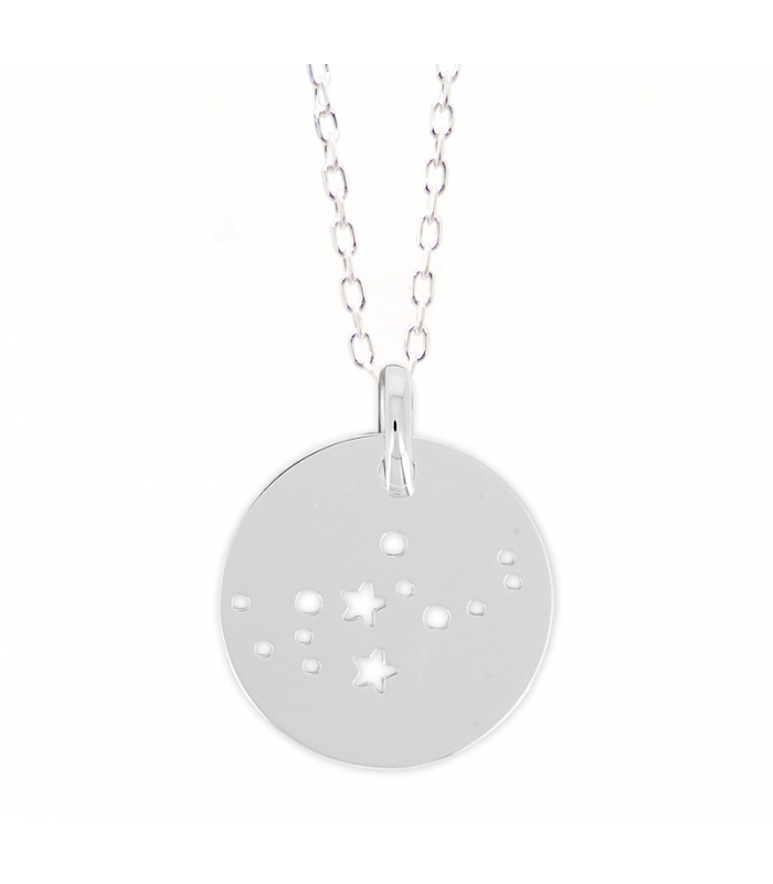 Collier Constellation de la Vierge en argent 925 - Bijoux créateur zodiaque