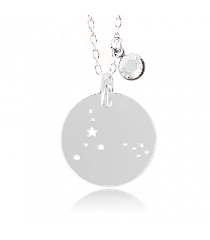 Collier Constellation du Poisson en argent 925 - Bijoux créateur zodiaque