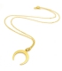Collier Demi Lune plaqué or 3 microns - Bijoux bohème