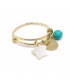Pampille Turquoise gold filled ring