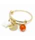 Bague Pampilles plaqué or Cornaline - Bague boho chic