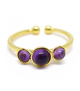 Bague Gemme Améthyste - Bague Bohème Bague Gemme Améthyste - Bague Bohème