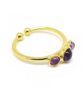 Bague Gemme Améthyste - Bague Bohème Bague Gemme Améthyste - Bague Bohème