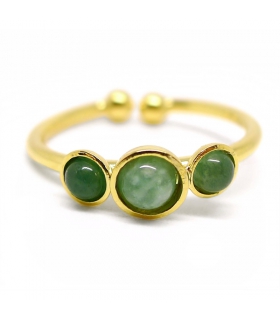 Bague Gemme Aventurine - Bague Bohème Bague Gemme Aventurine - Bague Bohème