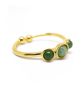 Bague Gemme Aventurine - Bague Bohème Bague Gemme Aventurine - Bague Bohème