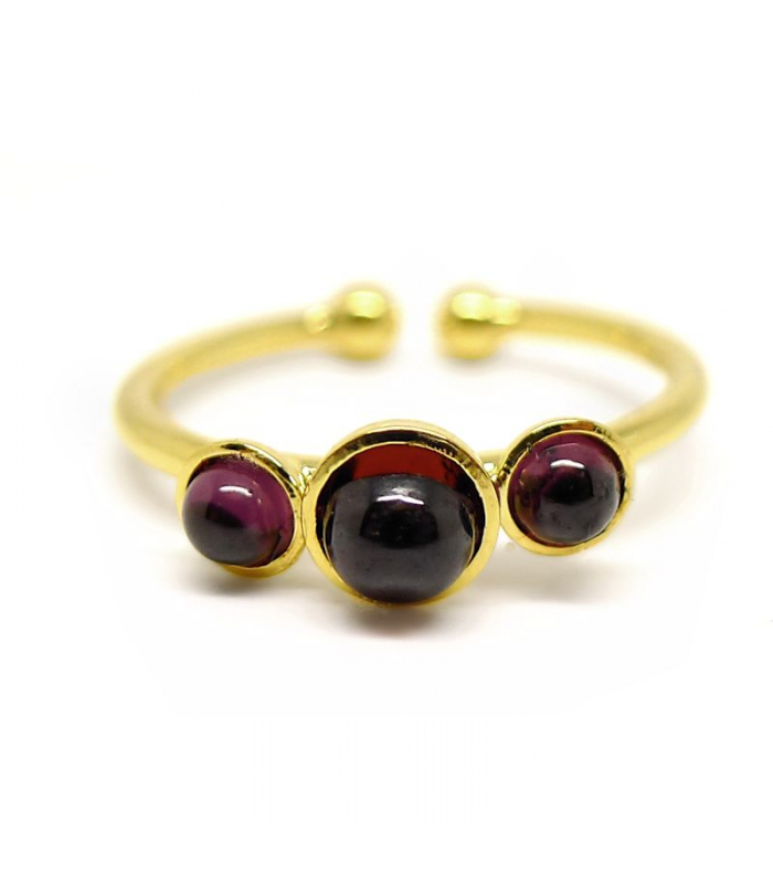 Bague grenat top de boheme