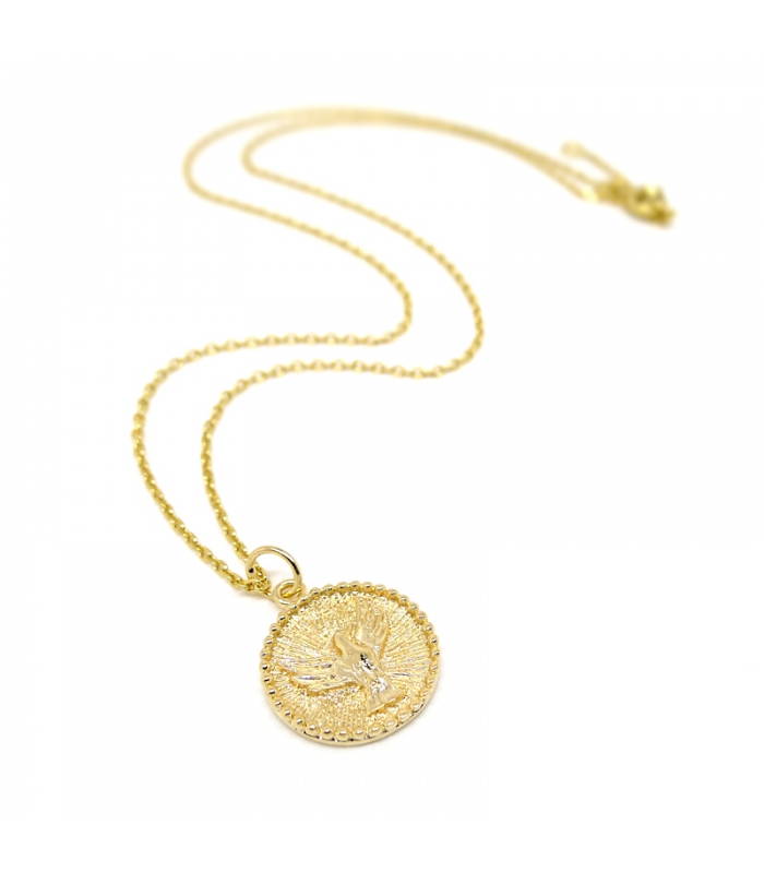 Gold plated Dove necklace - High quality