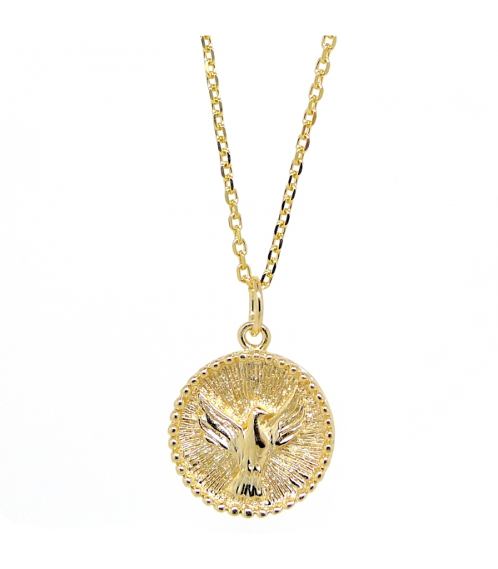 Gold plated Dove necklace - High quality