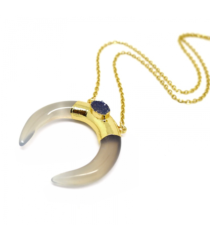 copy of Blue Goldstone long necklace