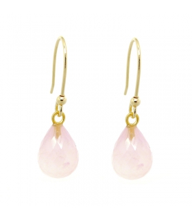 Boucles d'oreilles en quartz et plaqué or 3 microns - Les Bijoux Acidules