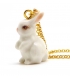 Sitting Bunny porcelain necklace