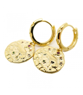 Gold plated Taurus earrings