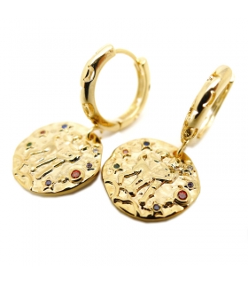 Gold plated Gemini earrings
