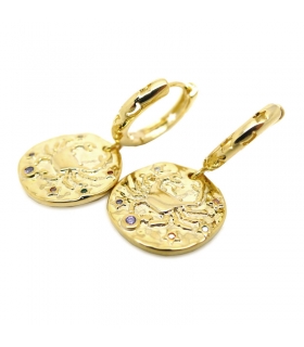 Gold plated Cancer earrings