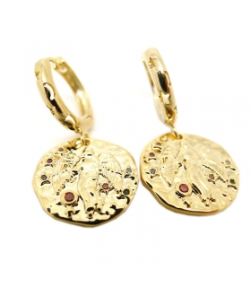 Gold plated Virgo earrings
