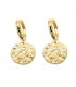 Boucles d'oreilles Signe de la Vierge doré à l'or fin 16 carats - Les