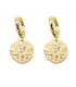 Boucles d'oreilles Signe de la Balance doré à l'or fin 16 carats - Les