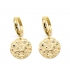 Gold plated Capricorn earrings