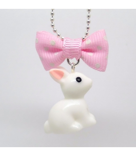Collier White Rabbit - Bijoux Alice in wonderland - Les Bijoux Collier White Rabbit - Bijoux Alice in wonderland - Les Bijoux