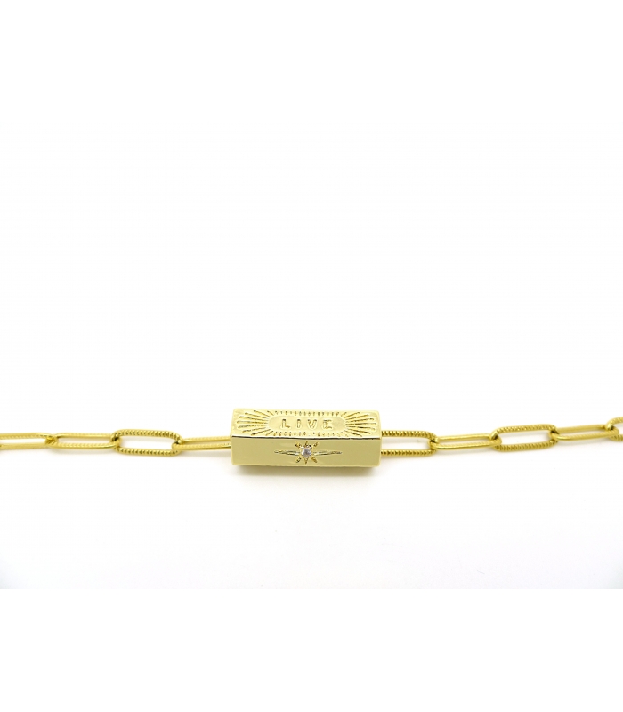 Talisman square chain Necklace