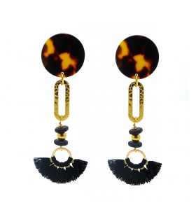 Boucles d'oreilles pendantes Savane - Les Bijoux Acidules