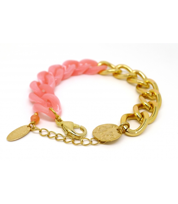 Bracelet Pantone Rose Pêche - Les Bijoux Acidules