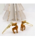 Boucles d'oreilles Rennes - Bijoux animaux en porcelaine - Les Bijoux