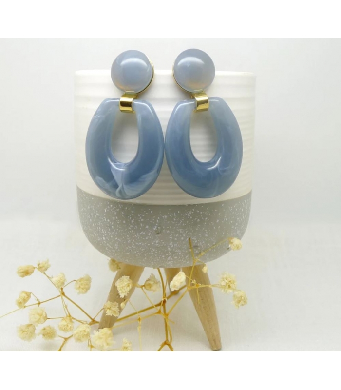 Boucles d'oreilles Pantone Nuage - Les Bijoux Acidules