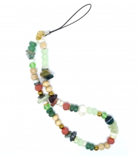 Bracelet de portable Boho Végétal en pierre gemme - Les Bijoux Acidules
