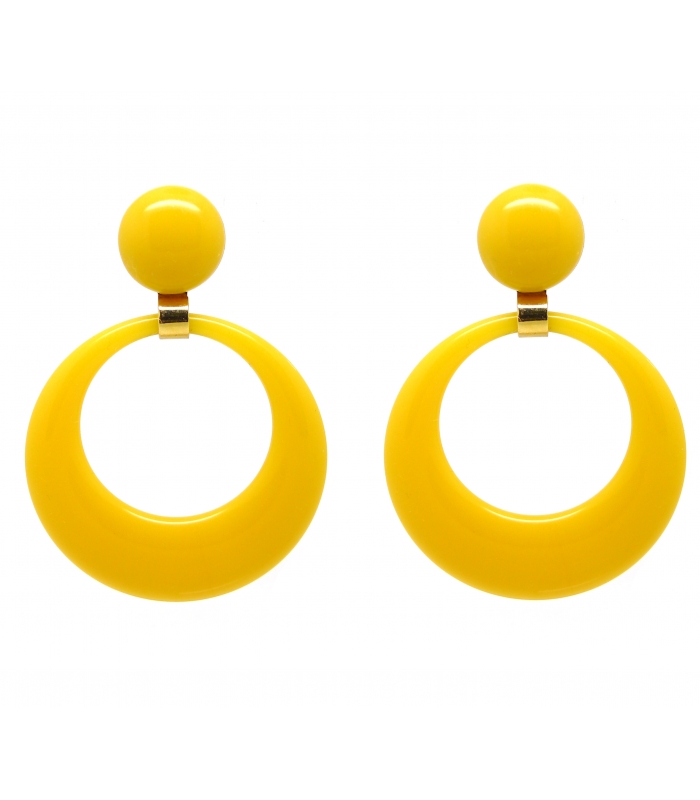 Boucles d'oreilles Pantone Tournesol - Les Bijoux Acidules
