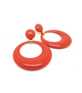 Boucles d'oreilles Pantone Brique - Les Bijoux Acidules