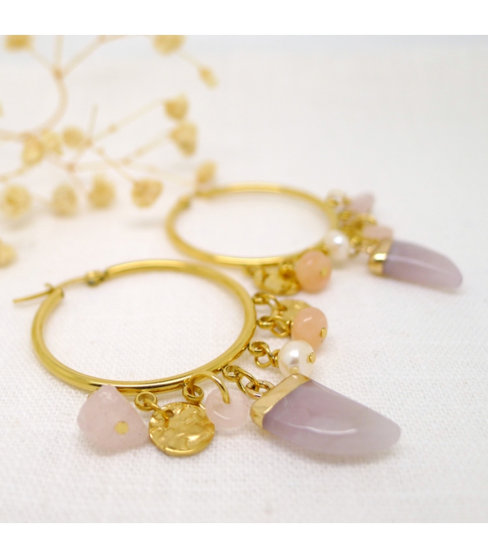 Imany Quartz earrings