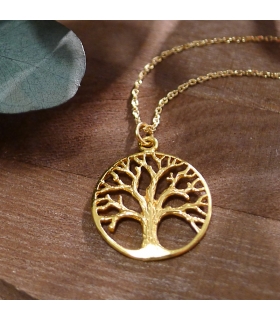 Collier Arbre de Vie plaqué or 3 microns - Les Bijoux Acidules