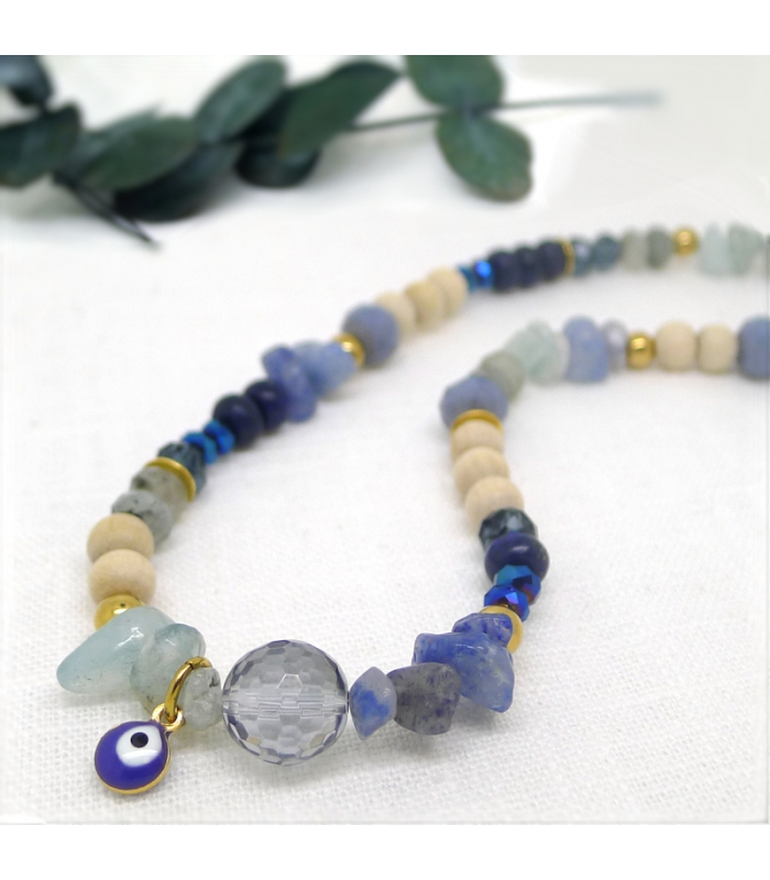 Blue Eye Jewel smartphone - Boho bracelet