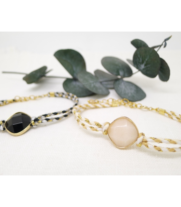 copy of Bracelet Stone Agate bleue - Les Bijoux Acidules