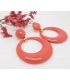 Boucles d'oreilles Pantone Light Corail - Les Bijoux Acidules