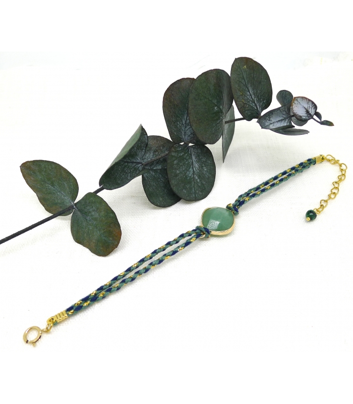 Bracelet Stone Aventurine - Les Bijoux Acidules